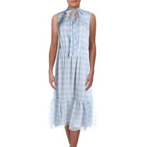 Lauren Ralph Lauren Womens Kandilla Plaid Tie-Neck